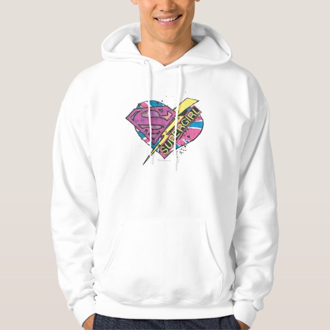 Supergirl Heart och Bolt Sweatshirt (Framsida)