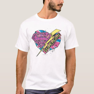 Supergirl Heart och Bolt Tee Shirt