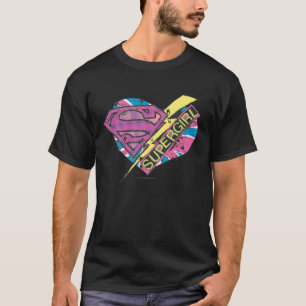 Supergirl Heart och Bolt Tee Shirt