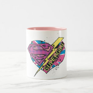 Supergirl Heart och Bolt Två-Tonad Mugg