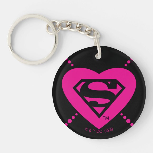 Supergirl Hearts Diagonal Mönster (Framsidan)