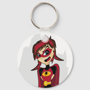 Supergirl hjälte Keychain Nyckelring