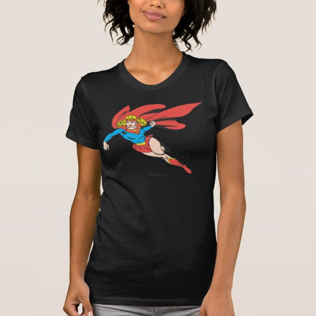 Supergirl hoppar och stansmaskiner tee (Framsida)