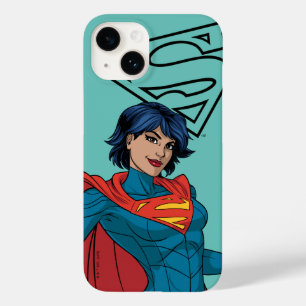Supergirl Hovering i Blue Kostym