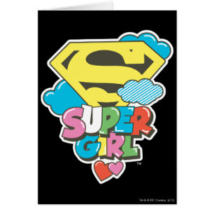 Supergirl J-Pop 5 Hälsningskort