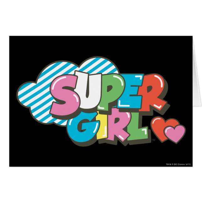 Supergirl J-Pop 9 Hälsningskort (Framsidan Horizontal)