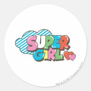 Supergirl J-Pop 9 Runt Klistermärke
