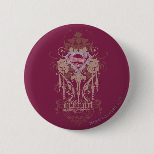 Supergirl Jewel Logotyp Knapp
