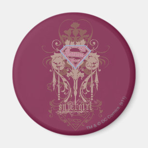 Supergirl Jewel Logotyp Magnet