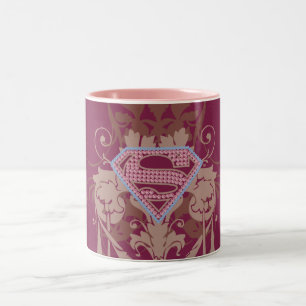 Supergirl Jewel Logotyp Två-Tonad Mugg