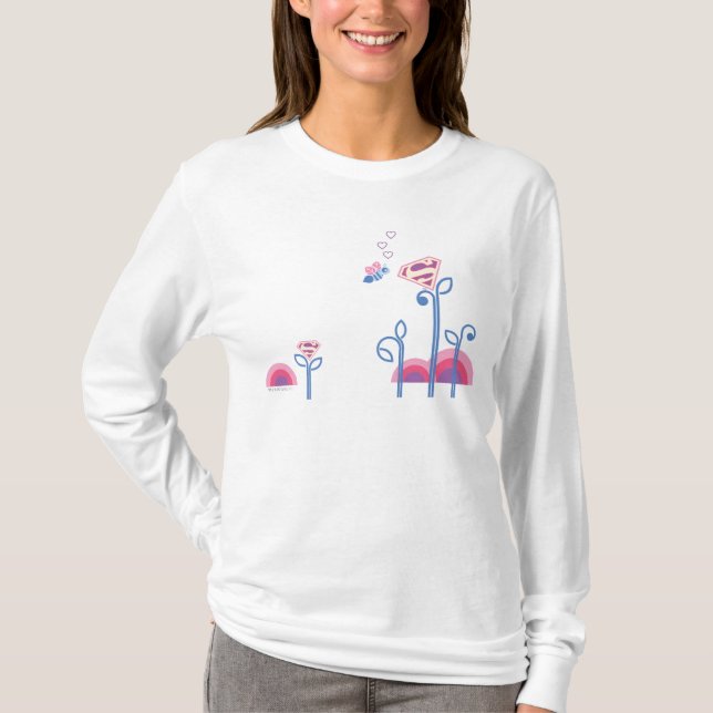 Supergirl Kärlek Bee Tee (Framsida)