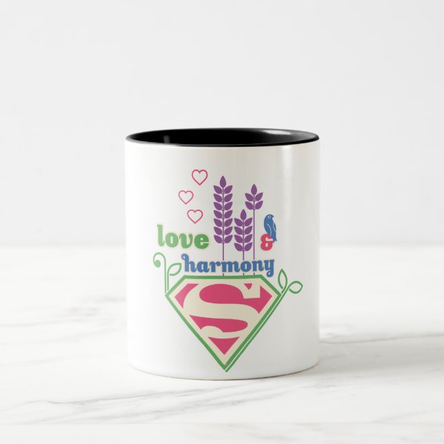 Supergirl Kärlek & Harmony Två-Tonad Mugg (Center)