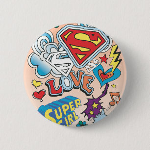Supergirl Kärlek Knapp