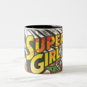Supergirl kedjar Två-Tonad mugg