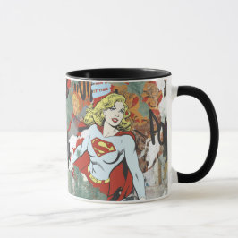 Supergirl komiskt kaprismönster 8 mugg