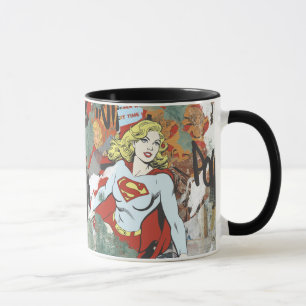 Supergirl komiskt kaprismönster 8 mugg