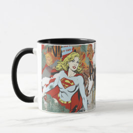 Supergirl komiskt kaprismönster 8 mugg