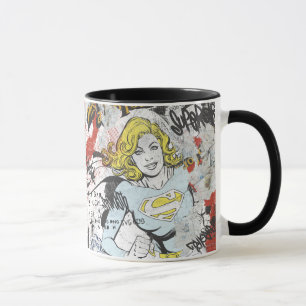 Supergirl komiskt kaprismönster 9 mugg