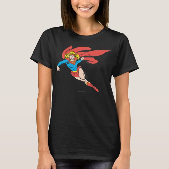 Supergirl Leaps and Slår Tröja (Framsida)