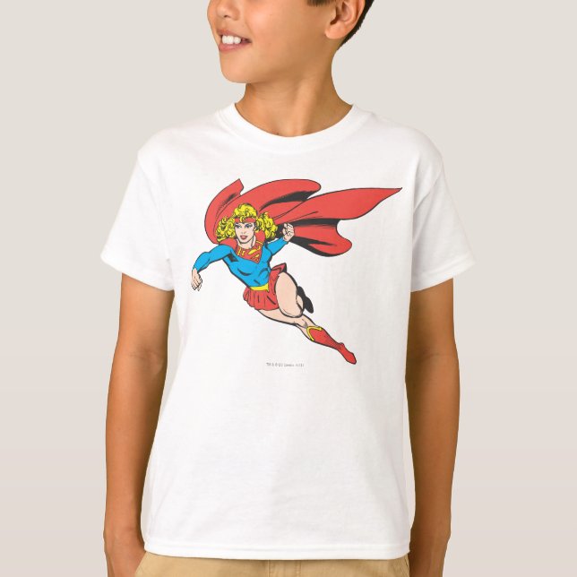Supergirl Leaps and Slår Tröja (Framsida)
