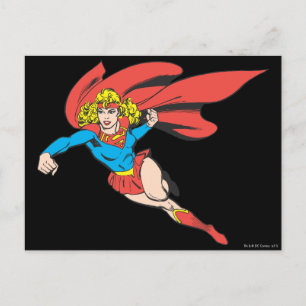 Supergirl Leaps and Slår Vykort