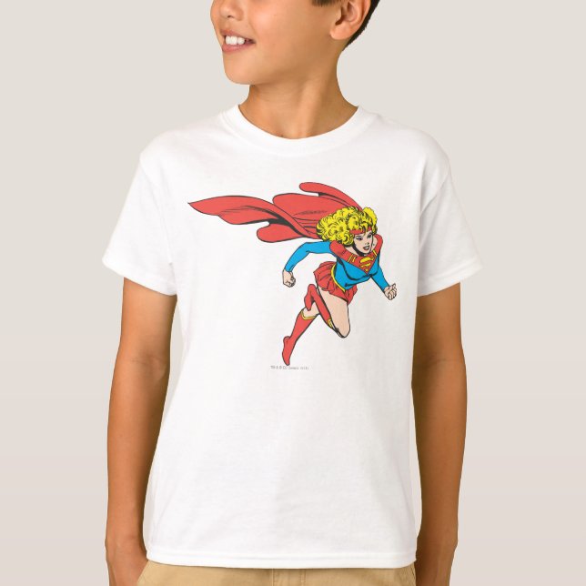 Supergirl Leaps Höger T-shirt (Framsida)