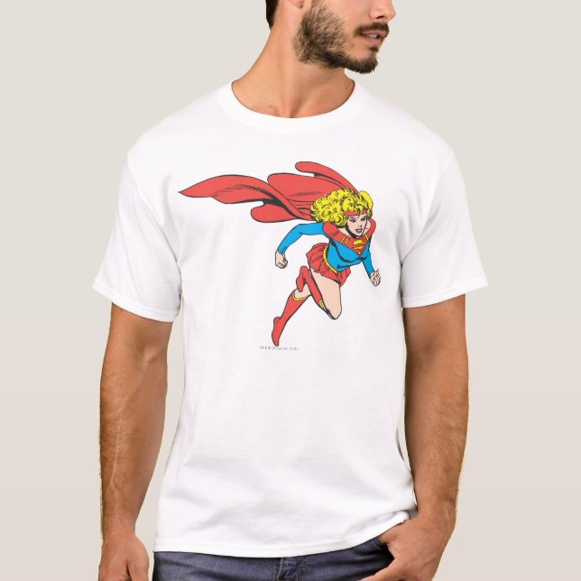 Supergirl Leaps Höger T-shirt (Framsida)