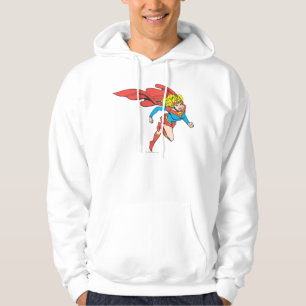 Supergirl Leaps Höger Tröja Med Luva