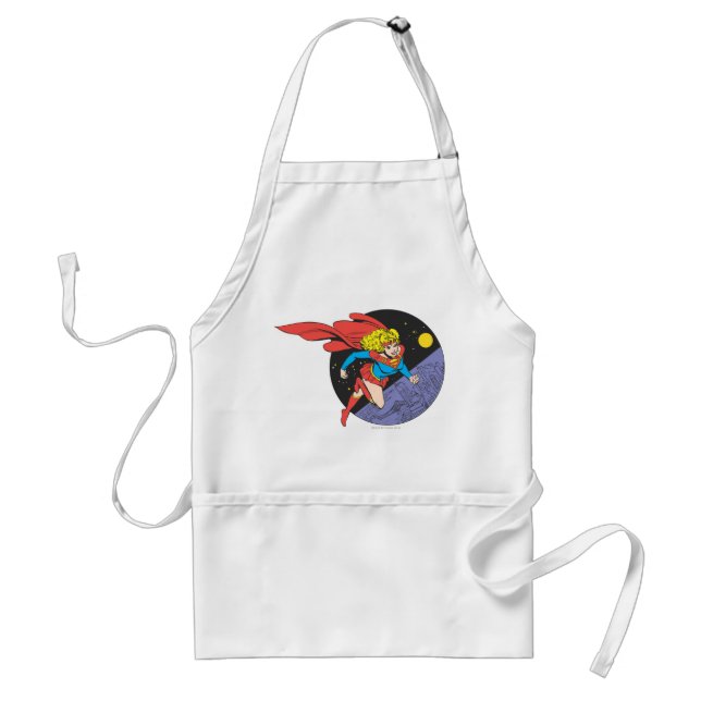 Supergirl Leaps i Space Förkläde (Framsidan)