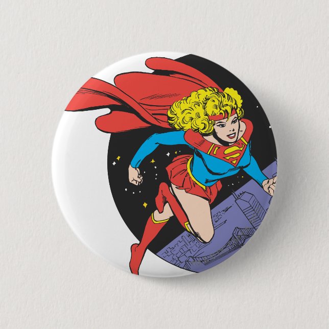 Supergirl Leaps i Space Knapp (Framsida)