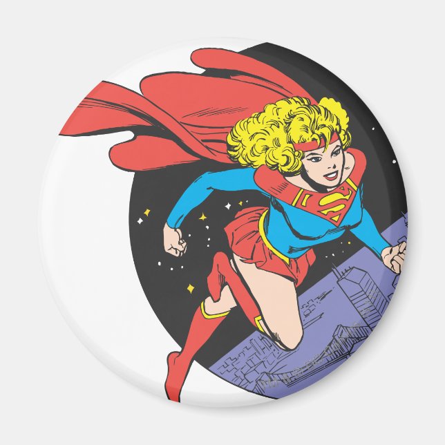 Supergirl Leaps i Space Magnet (Framsidan)