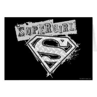 Supergirl Logotyp 1 Hälsningskort
