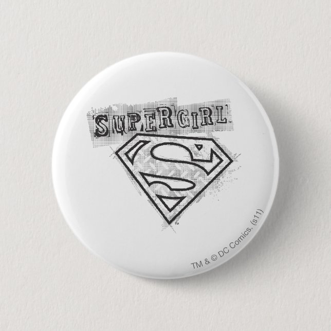 Supergirl Logotyp 1 Knapp (Framsida)