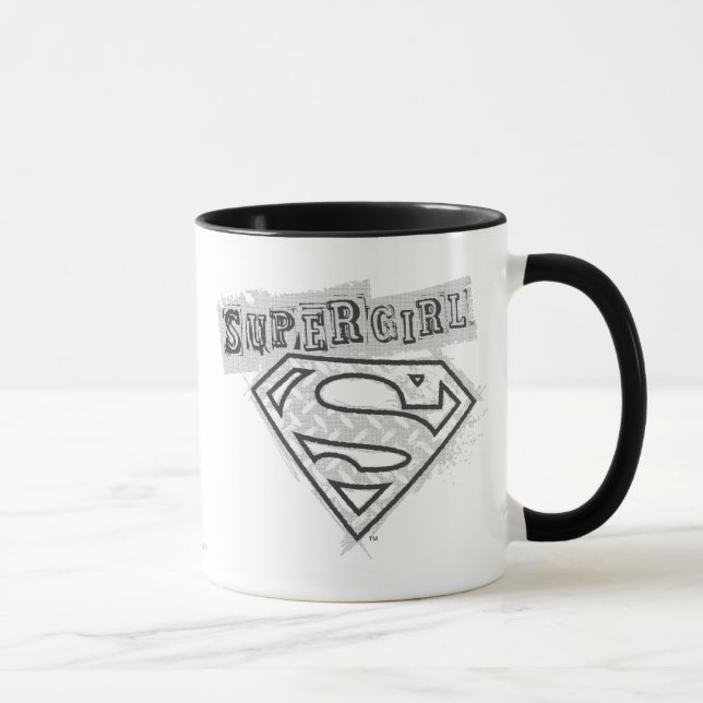 Supergirl logotyp 1 mugg (Höger)