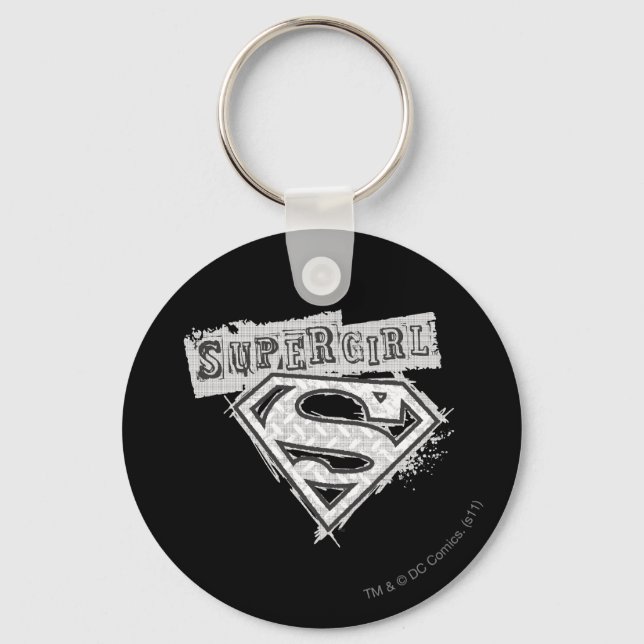 Supergirl Logotyp 1 Nyckelring (Framsida)