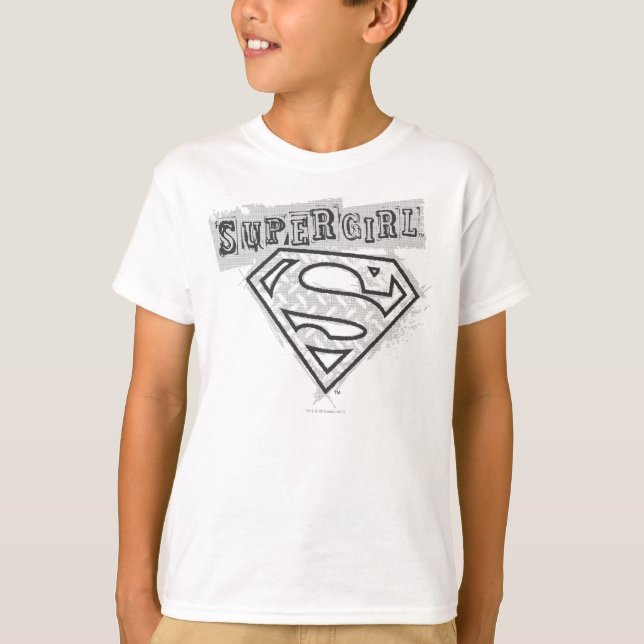Supergirl Logotyp 1 T Shirt (Framsida)