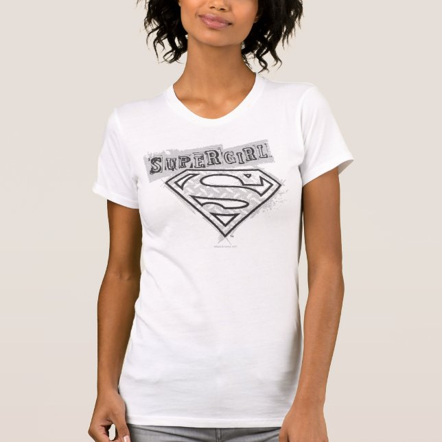 Supergirl logotyp 1 t-shirt (Framsida)