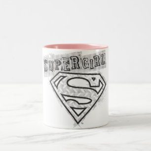 Supergirl logotyp 1 Två-Tonad mugg
