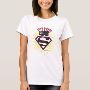 Supergirl Logotyp med Krona T Shirt