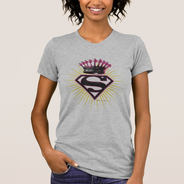 Supergirl Logotyp med Krona Tröja (Framsida)