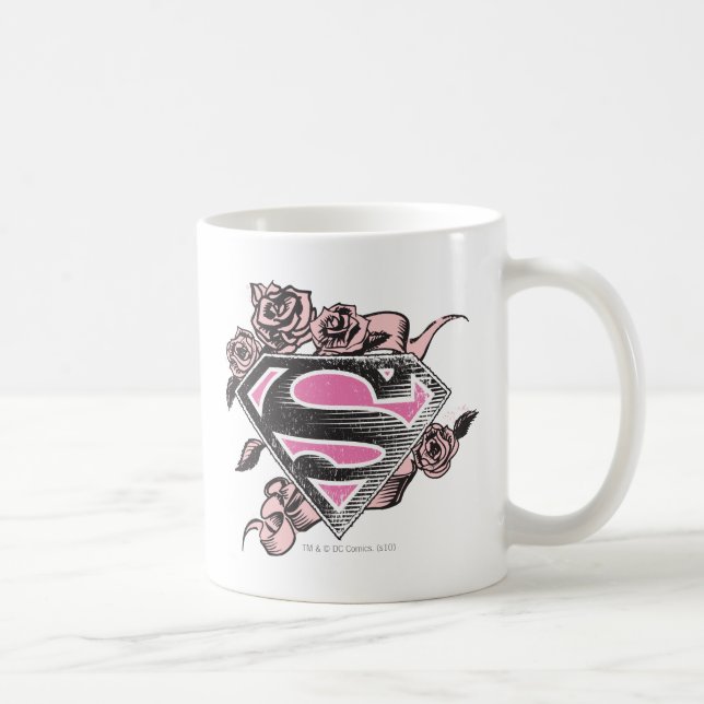 Supergirl Logotyp med Ro Kaffemugg (Höger)