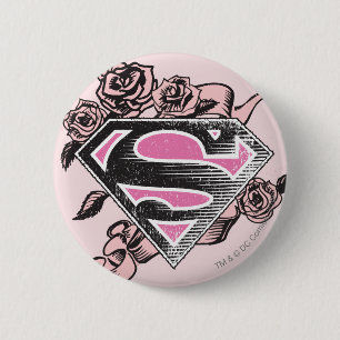 Supergirl Logotyp med Ro Knapp