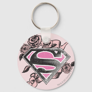 Supergirl Logotyp med Ro Nyckelring
