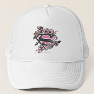 Supergirl logotyp med ro truckerkeps