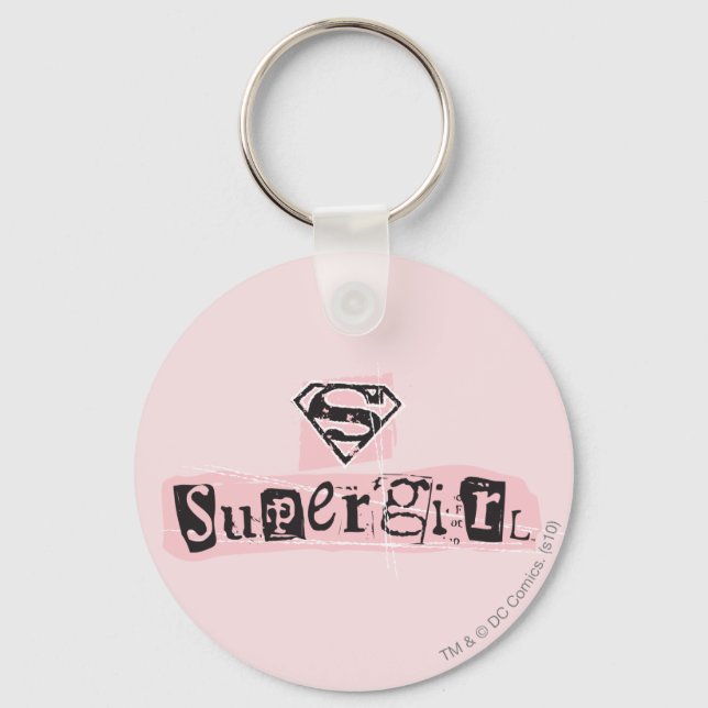 Supergirl Logotyp Ransom Note Nyckelring (Framsida)