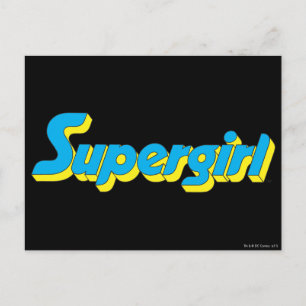 Supergirl Logotyp Vykort
