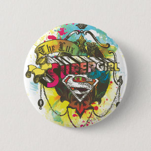 Supergirl-Logotypen Lux Knapp