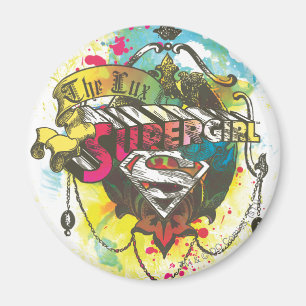 Supergirl-Logotypen Lux Magnet
