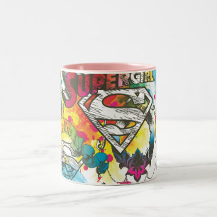 Supergirl, Lux Mönster Två-Tonad Mugg