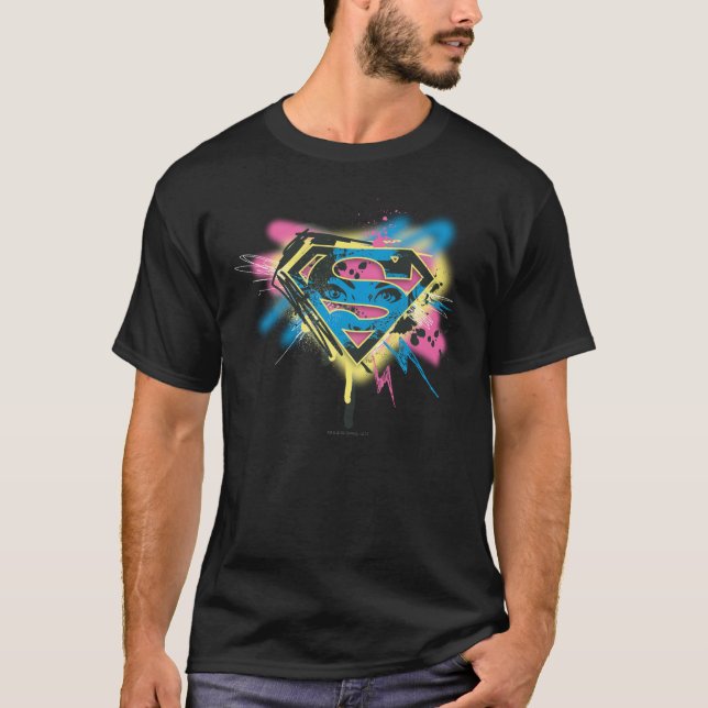Supergirl målar och spill t-shirt (Framsida)